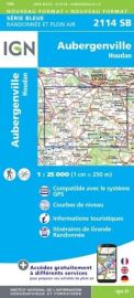 I.G.N - Carte au 1-25.000ème - Série bleue - 2114SB - Aubergenville - Houdan