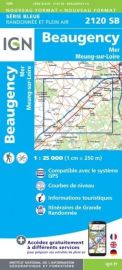 I.G.N - Carte au 1-25.000ème - Série bleue - 2120SB - Beaugency - Mer - Meung-Sur-Loire