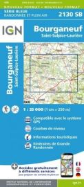 I.G.N - Carte au 1-25.000ème - Série bleue - 2130SB - Bourganeuf - Saint-Sulpice-Laurière