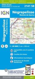 I.G.N - Carte au 1-25.000ème - Série bleue - 2141SB - Nègrepelisse - Monclar-De-Quercy