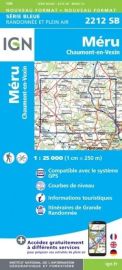 I.G.N - Carte au 1-25.000ème - Série bleue - 2212SB - Méru - Chaumont-En-Vexin
