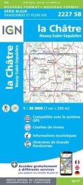I.G.N - Carte au 1-25.000ème - Série bleue - 2227SB - la Châtre - Neuvy-Saint-Sépulchre