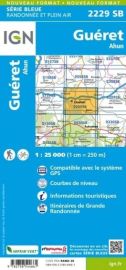 I.G.N - Carte au 1-25.000ème - Série bleue - 2229SB - Guéret - Ahun