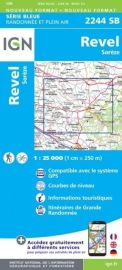 I.G.N. Carte au 1-25.000ème - Série bleue - 2244SB - Revel - Sorèze