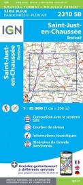I.G.N - Carte au 1-25.000ème - Série bleue - 2310SB - Saint-Just-En-Chaussée - Breteuil