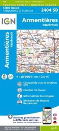 I.G.N - Carte au 1-25.000ème - Série bleue - 2404SB - Armentieres - Hazebrouck