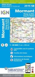 I.G.N - Carte au 1-25.000ème - Série bleue - 2515SB - Mormant - Rozay-En-Brie - Jouy-Le-Châtel