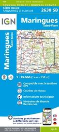 I.G.N - Carte au 1-25.000ème - Série bleue - 2630SB - Maringues - Saint-Yorre