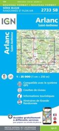 I.G.N - Carte au 1-25.000ème - Série bleue - 2733SB - Arlanc - Saint-Anthème