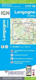 I.G.N - Carte au 1-25.000ème - Série bleue - 2737SB - Langogne - Grandrieu