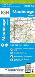 I.G.N - Carte au 1-25.000ème - Série bleue - 2806SB - Maubeuge - Jeumont