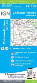 I.G.N - Carte au 1-25.000ème - Série bleue - 2810SB - Château-Porcien - Dizy-Le-Gros
