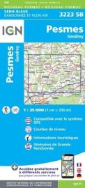 I.G.N - Carte au 1-25.000ème - Série bleue - 3223SB - Pesmes - Gendrey