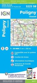 I.G.N. Carte au 1-25.000ème - Série bleue - 3225SB - Poligny - Chaussin