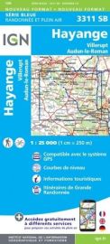 I.G.N - Carte au 1-25.000ème - Série bleue - 3311SB - Hayange - Villerupt - Audun-Le-Roman