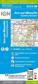 I.G.N. Carte au 1-25.000ème - Série bleue - 3313SB - Ars-Sur-Moselle - Chambley - Bussières