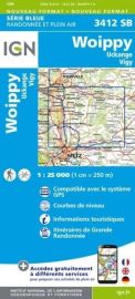 I.G.N. Carte au 1-25.000ème - Série bleue - 3412SB - Woippy- Uckange - Vigy