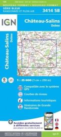 I.G.N. Carte au 1-25.000ème - Série bleue - 3414SB - Château-Salins - Delme