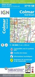 I.G.N - Carte au 1-25.000ème - Série bleue - 3719SB - Colmar - Neuf-Brisach