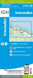 I.G.N. Carte au 1-25.000ème - Série bleue - 4707SB - Iracoubo 