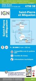 I.G.N - Carte au 1-25.000ème - Série bleue - 4798SB - Saint-Pierre et Miquelon 