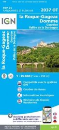 I.G.N - Carte au 1-25.000ème - TOP 25 - 2037OT - la Roque-Gageac - Domme - Gourdon - Vallée de la Dordogne