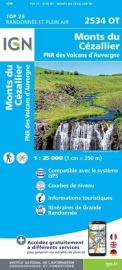 I.G.N. Carte au 1-25.000ème - TOP 25 - 2534OT - Monts du Cézallier- PNR des Volcans D'auvergne
