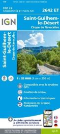 I.G.N  Carte au 1-25.000ème - TOP 25 - 2642ET - Saint-Guilhem-Le-Désert- Cirque de Navacelles