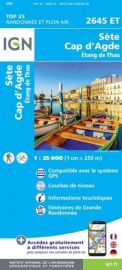 I.G.N - Carte au 1-25.000ème - TOP 25 - 2645ET - Sète - Cap d'Agde - Etang de Thau