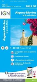 I.G.N. Carte au 1-25.000ème - TOP 25 - 2843OT - Aigues-Mortes- la Grande-Motte
