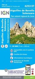 I.G.N Carte au 1-25.000ème - TOP 25 - 4253ET - Aiguilles de Bavella - Solenzara - PNR de Corse