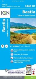 I.G.N - Carte au 1-25.000ème - TOP 25 - 4348OT - Bastia - Golfe de Saint-Florent