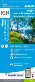 I.G.N - Carte au 1-25.000ème - TOP 25 - 4406 RT - Piton de la Fournaise - Parc National de la Réunion