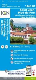 I.G.N - Carte au 1-25.000ème - TOP 25 - 1346OT - St-Jean-Pied-de-Port - St-Etienne-de-Baigorry - Vallée des Aldudes