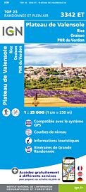 I.G.N Carte au 1-25.000ème - TOP 25 - 3342 ET - Plateau de Valensole - Riez - Oraison - PNR du Verdon
