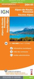 I.G.N - Carte départementale - D04 et D05 - Alpes de Haute Provence et Hautes Alpes