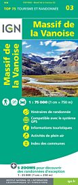I.G.N - Collection Carte Top 75 - n°3 - Massif de la Vanoise
