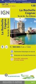 I.G.N Carte au 1-100.000ème - TOP 100 - n°138 - La Rochelle - Cognac 