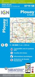 I.G.N Carte au 1-25.000ème - Série bleue - 0719 SB - Plouay - Le Faouët 
