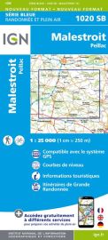 I.G.N Carte au 1-25.000ème - Série bleue - 1020SB - Malestroit - Peillac