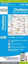 I.G.N Carte au 1-25.000ème - Série bleue - 1125 SB - Challans, Machecoul, Saint-Même