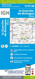 I.G.N Carte au 1-25.000ème - Série bleue - 1319 SB - La-Guerche-de-Bretagne - Retiers