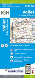I.G.N Carte au 1-25.000ème - Série bleue - 1323 SB - Vallet - Le Loroux - Bottereau 