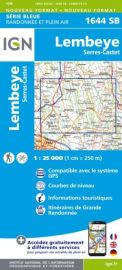 I.G.N Carte au 1-25.000ème - Série bleue - 1644 SB - Lembeye - Serres-Castet