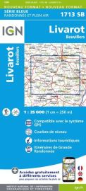 I.G.N Carte au 1-25.000ème - Série bleue - 1713 SB - Livarot - Beuvillers