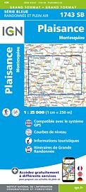 I.G.N Carte au 1-25.000ème - Série bleue - 1743 SB - Plaisance - Montesquiou