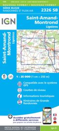 I.G.N Carte au 1-25.000ème - Série bleue - 2326 SB - Saint Amand Montrond - Lignières