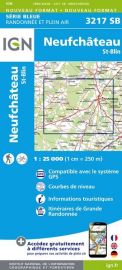 I.G.N Carte au 1-25.000ème - Série bleue - 3217 SB - Neufchâteau - Saint Blin