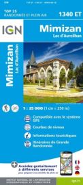 I.G.N Carte au 1-25.000ème - TOP 25 - 1340 ET - Mimizan - Lac d'Aureilhan