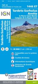 I.G.N Carte au 1-25.000ème - TOP 25 - 1446 ET - Tardets-Sorholus - La Pierre Saint-Martin